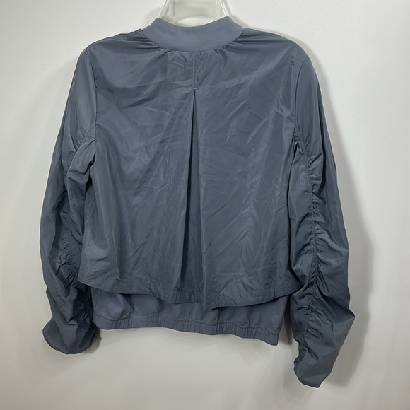 Athleta Wayfarer Bomber Jacket Coastline Blue Water Repellent size XS. - Picture 9 of 9